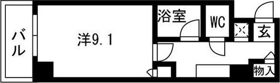 フェスタ天神の間取り画像