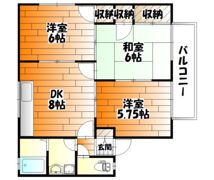 セジュール加美D棟の間取り画像