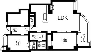 アークシティ四ツ池Aの間取り画像