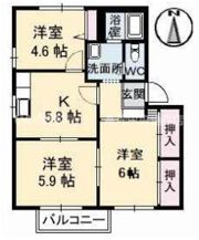 メゾン・アムール A棟の間取り画像