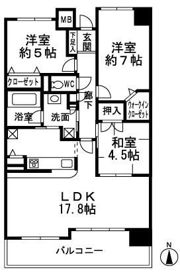 セレッソコートOSAKAステーションランドの間取り画像