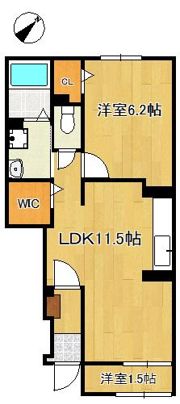 アカンサス宗像IIIの間取り画像