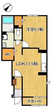 アカンサス宗像IIIの間取り画像