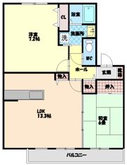 フォブールブリエBの間取り画像