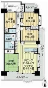 ライオンズガーデン植田中央の間取り画像