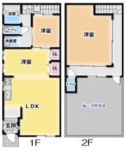 テラス 守口市東光町3丁目の間取り画像