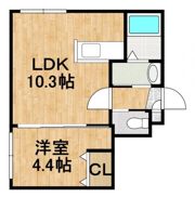 CANAAN北栄の間取り画像