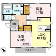 アンビエンテ ガーデン B棟の間取り画像
