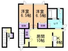 無加川町三浦邸一棟二戸の間取り画像