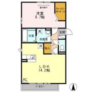 ベルパージュ B棟の間取り画像