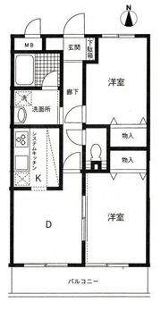 すずらんマンションの間取り画像