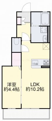 ハピネスの間取り画像
