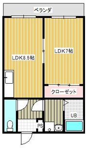 ブエナビスタ大津ウエストの間取り画像