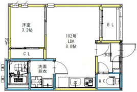 R－smart 光 新町の間取り画像