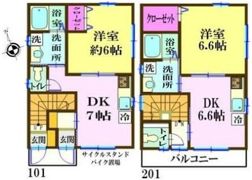 ナリトモ白旗Bの間取り画像