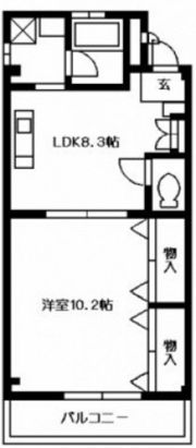 豊成107番館の間取り画像