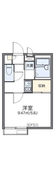 レオパレスベルサリーゼの間取り画像