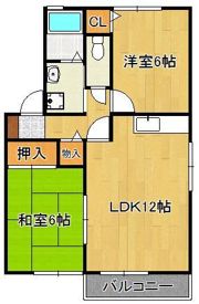 ヴァンベール大浦A棟の間取り画像