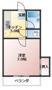 コーポ永慎の間取り画像