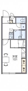 レオパレスエスパシオⅢの間取り画像