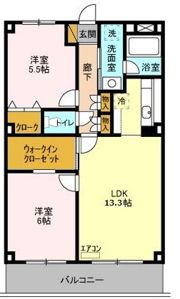 アルファークレストの間取り画像