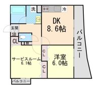アイテラス甲南の間取り画像