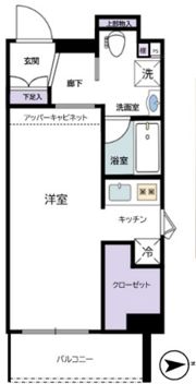 ステージファースト明大前アジールコートの間取り画像