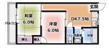 ヒロミツイーストの間取り画像