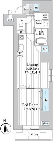 RESIDENCE ODEの間取り画像