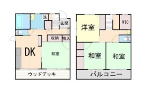 貸家 神戸市灘区鹿ノ下通の間取り画像