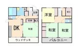 貸家 神戸市灘区鹿ノ下通の間取り画像