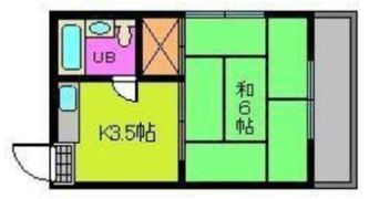 コーポ飛鳥2の間取り画像