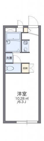 レオパレスコンフォール石橋の間取り画像