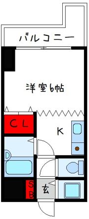 レジデンス川原の間取り画像