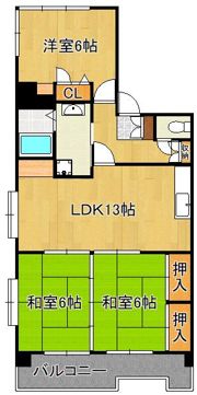 クレベール皇后崎の間取り画像