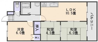コーポサンシャインの間取り画像