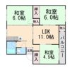 岡本ハイツの間取り画像