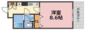 メゾン・ド・ヴィレ大阪城公園前の間取り画像