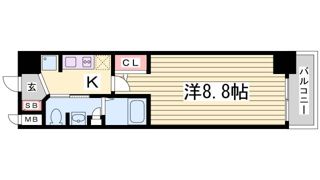 エステムコートハーバーランド前Ⅳベイライトの間取り画像