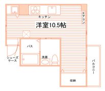 鹿田ハイツの間取り画像