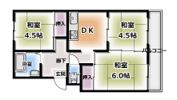 橋田ハイツの間取り画像