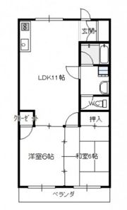 第2植木コーポの間取り画像