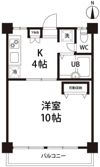 上荻ハウス 102の間取り画像