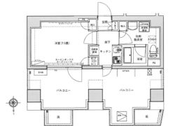 アイル秋葉原NORTH弐番館の間取り画像