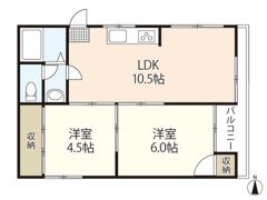 松岡マンションの間取り画像