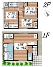 世田谷区桜2丁目戸建住宅の間取り画像