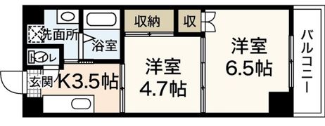ディアコート大芝の間取り画像