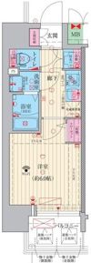 ファーストフィオーレ十三エリオの間取り画像