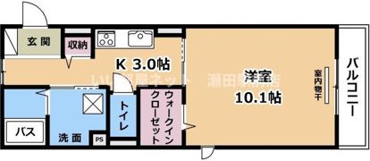 ガーディアンシャトーⅠの間取り画像