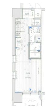 エスリード御堂筋梅田の間取り画像